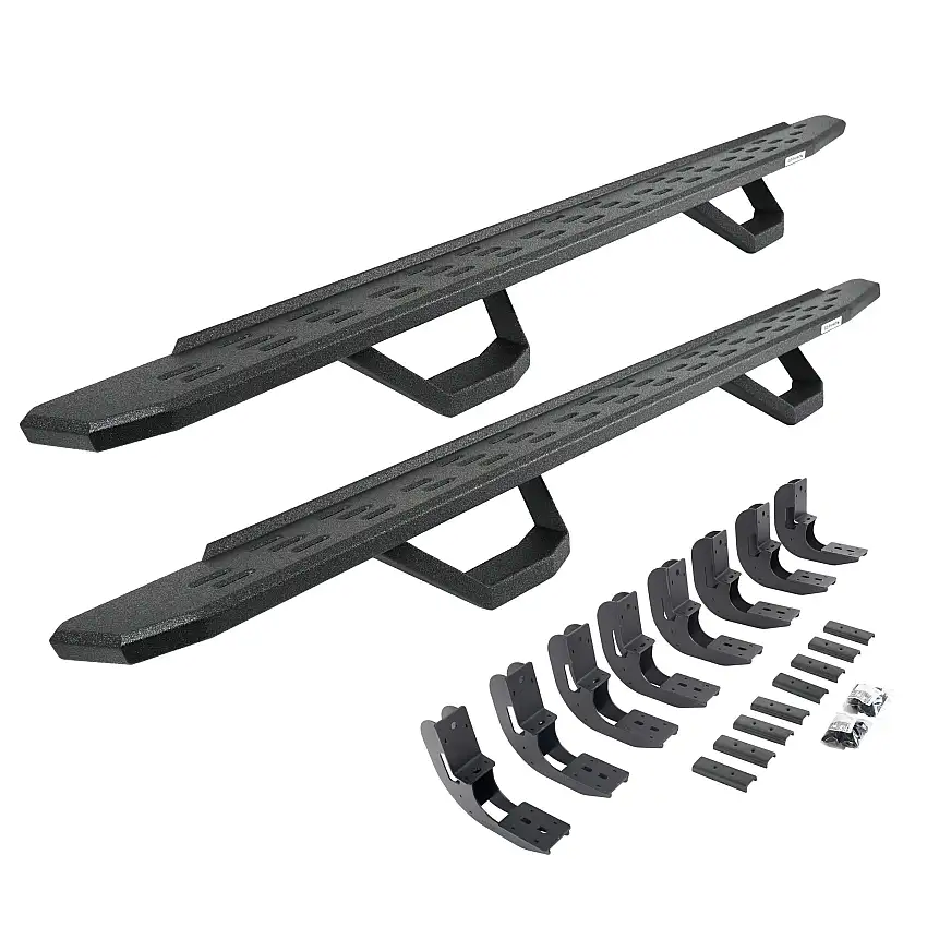 Go Rhino 6960488720T RB30 Running Boards with Mounting Brackets, 2 Pairs Drop Steps Kit