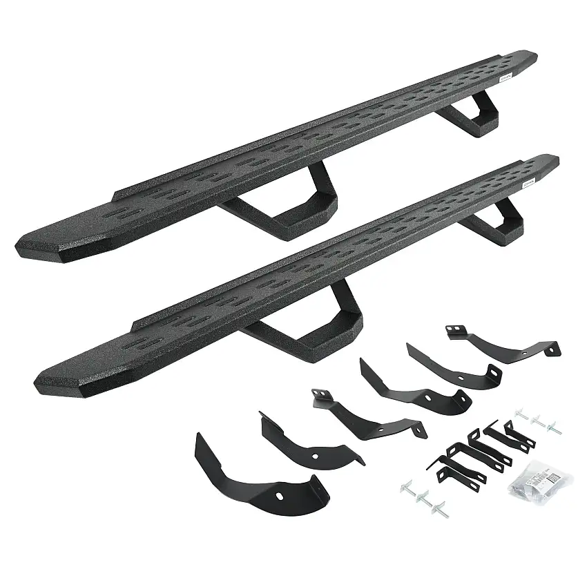 Go Rhino 6960518720T RB30 Running Boards with Mounting Brackets, 2 Pairs Drop Steps Kit