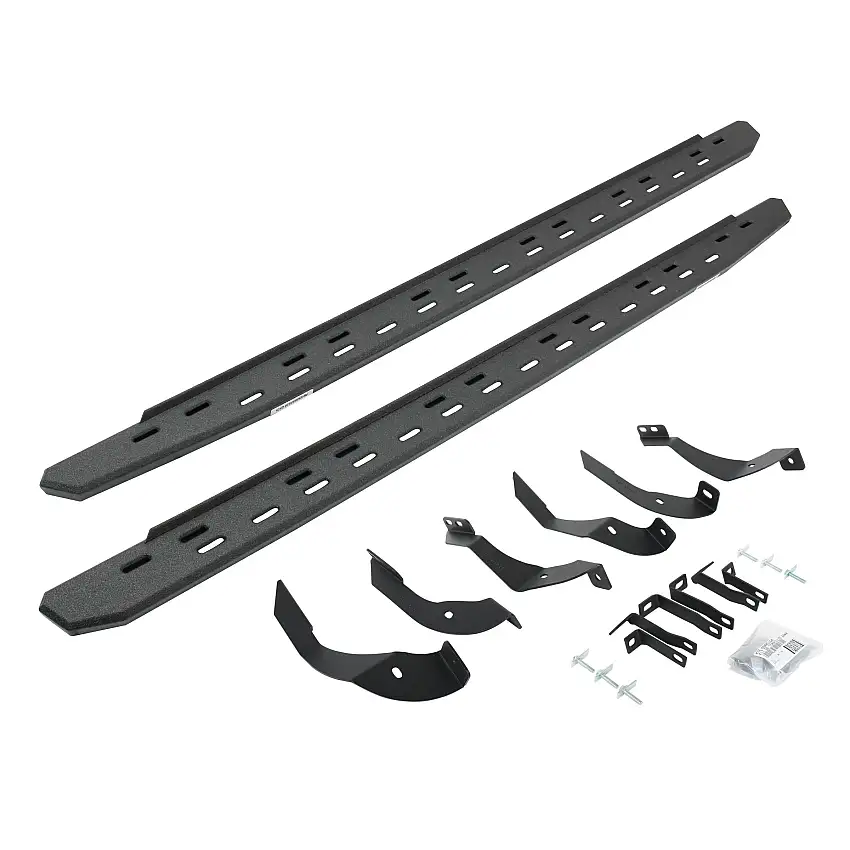 Go Rhino 69605187ST RB30 Slim Line Running Boards with Mounting Bracket Kit