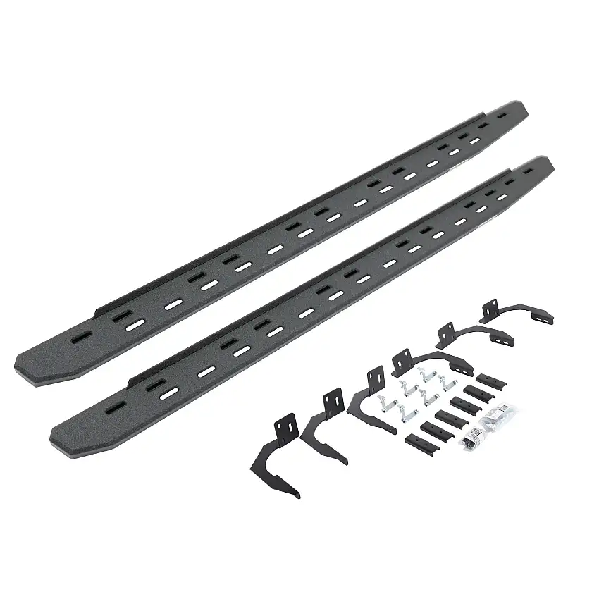 Go Rhino 69609980ST RB30 Slim Line Running Boards with Mounting Bracket Kit