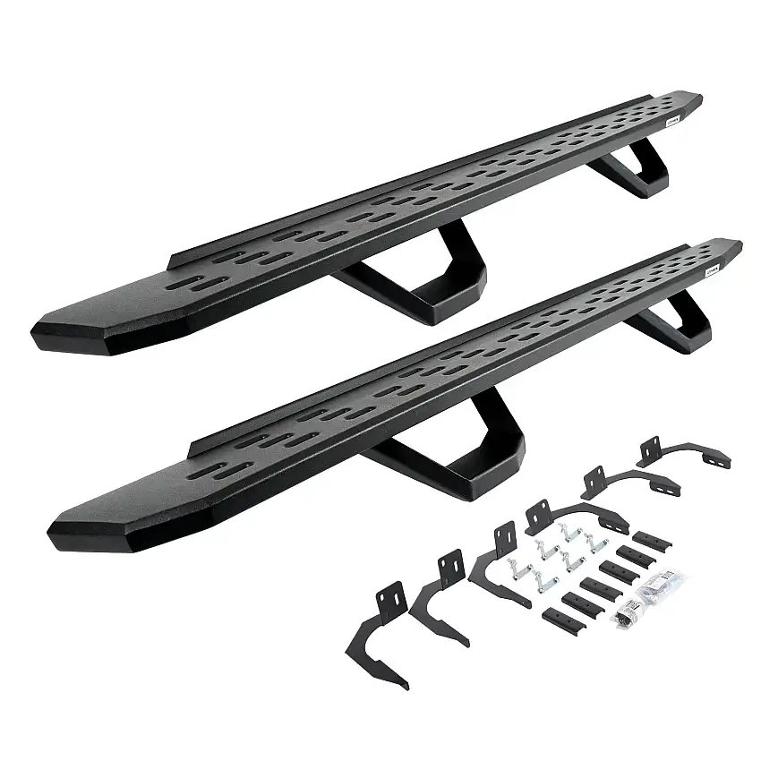 Go Rhino 6961068720PC RB30 Running Boards with Mounting Brackets, 2 Pairs Drop Steps Kit