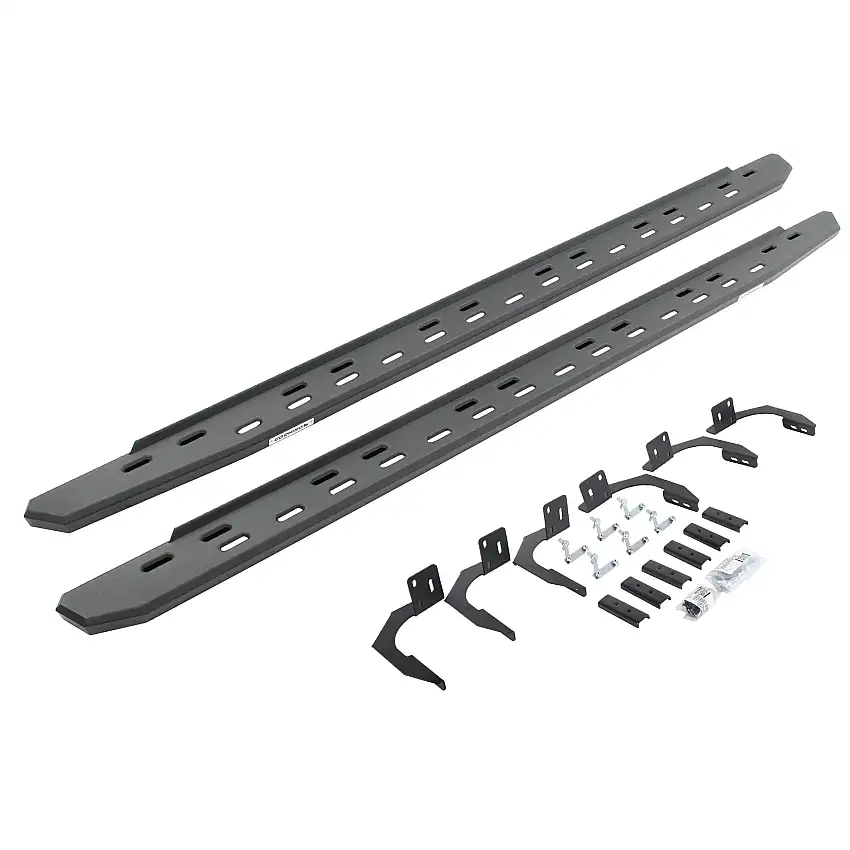 Go Rhino 69610687SPC RB30 Slim Line Running Boards with Mounting Bracket Kit