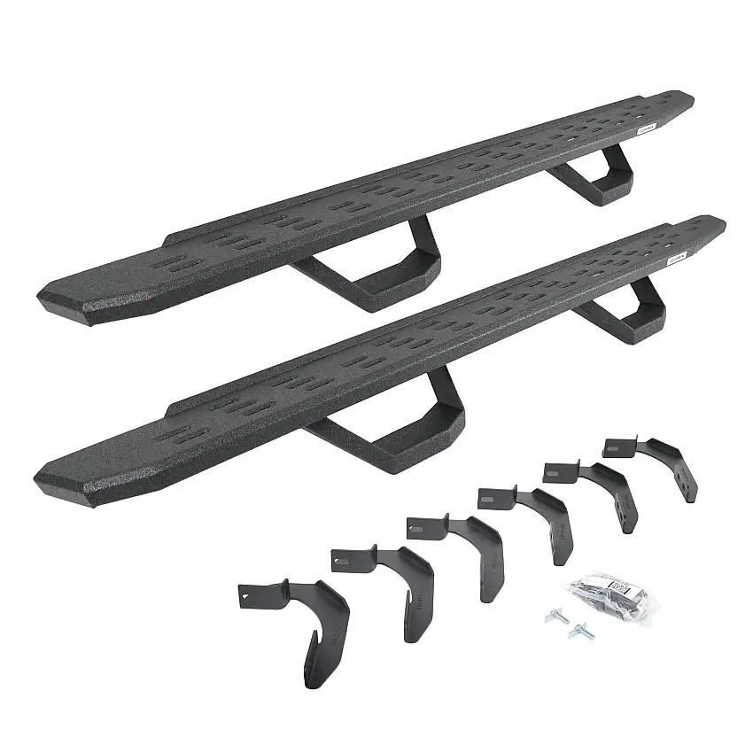 Go Rhino 6961268020T RB30 Running Boards with Mounting Brackets, 2 Pairs Drop Steps Kit