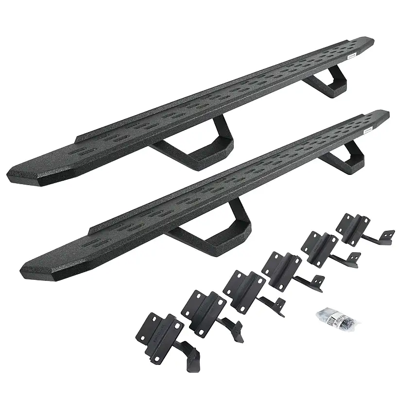 Go Rhino 6961508720T RB30 Running Boards with Mounting Brackets, 2 Pairs Drop Steps Kit
