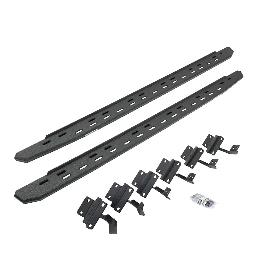 Go Rhino 69615087ST RB30 Slim Line Running Boards with Mounting Bracket Kit