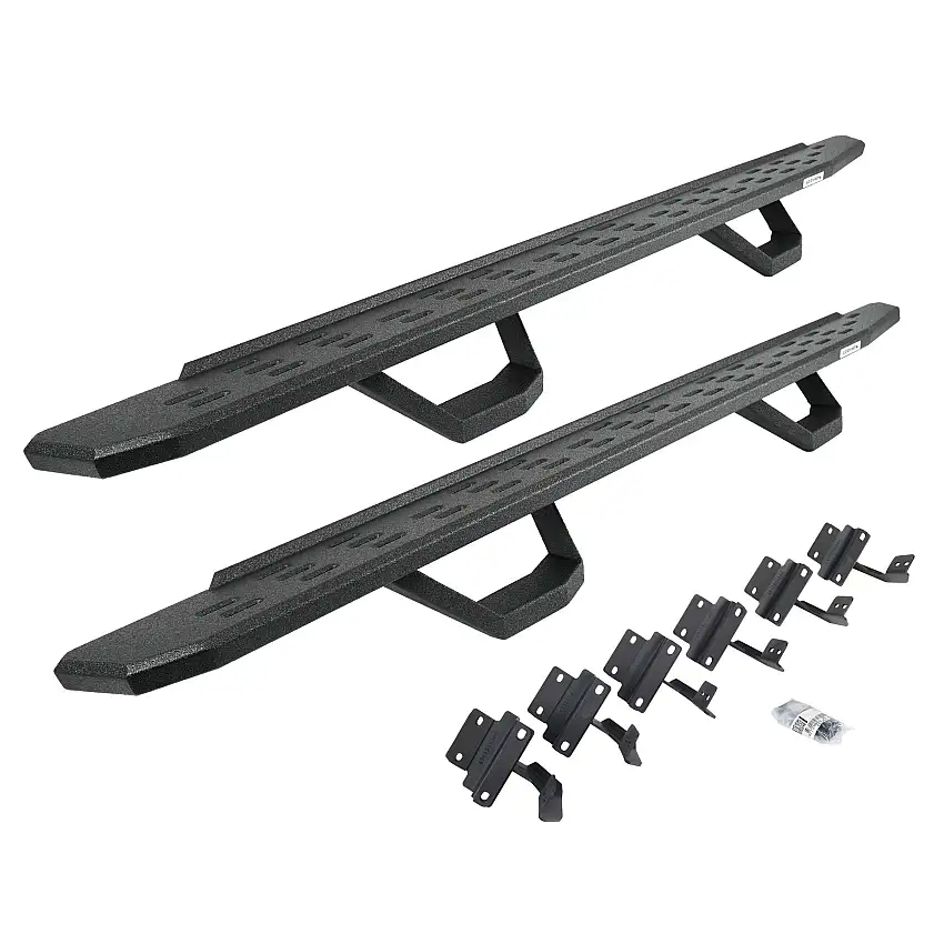 Go Rhino 6961558720T RB30 Running Boards with Mounting Brackets, 2 Pairs Drop Steps Kit