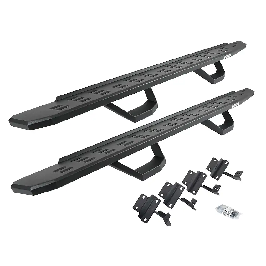 Go Rhino 6961778020PC RB30 Running Boards with Mounting Brackets, 2 Pairs Drop Steps Kit