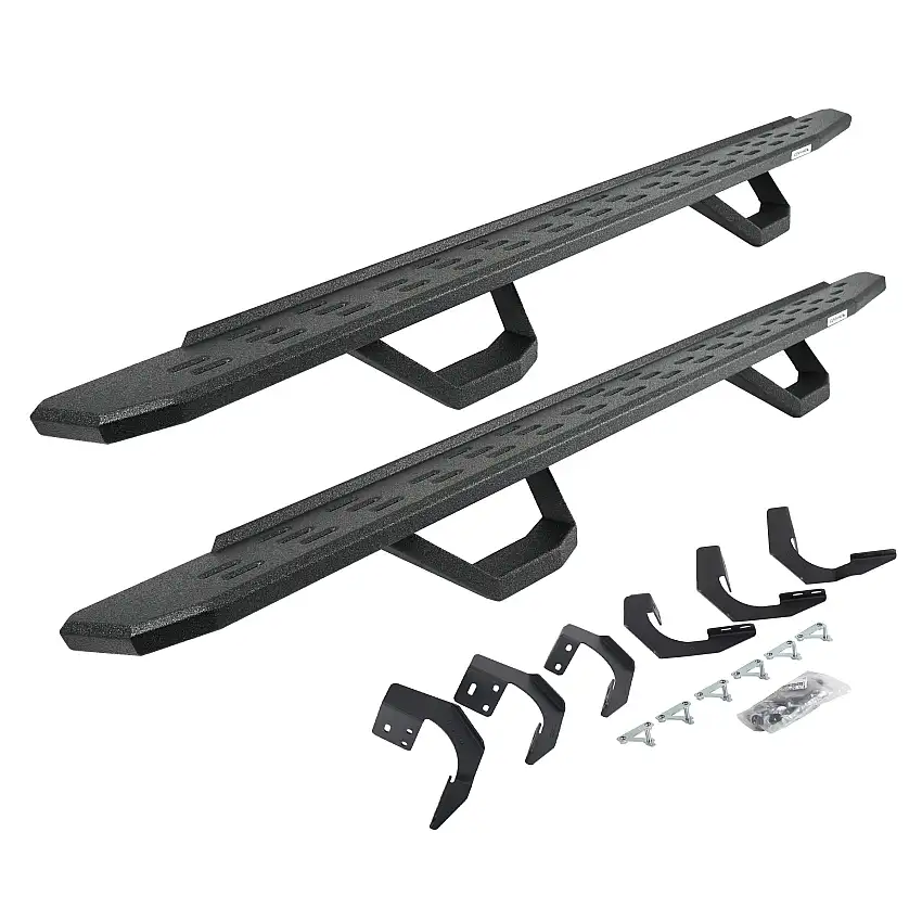 Go Rhino 6962068720T RB30 Running Boards with Mounting Brackets, 2 Pairs Drop Steps Kit