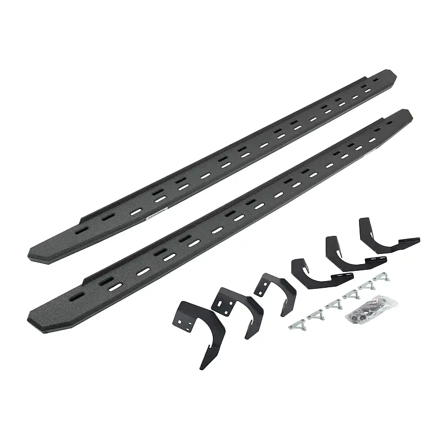 Go Rhino 69620687ST RB30 Slim Line Running Boards with Mounting Bracket Kit