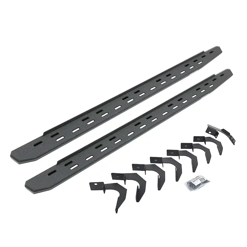 Go Rhino 69623580ST RB30 Slim Line Running Boards with Mounting Bracket Kit