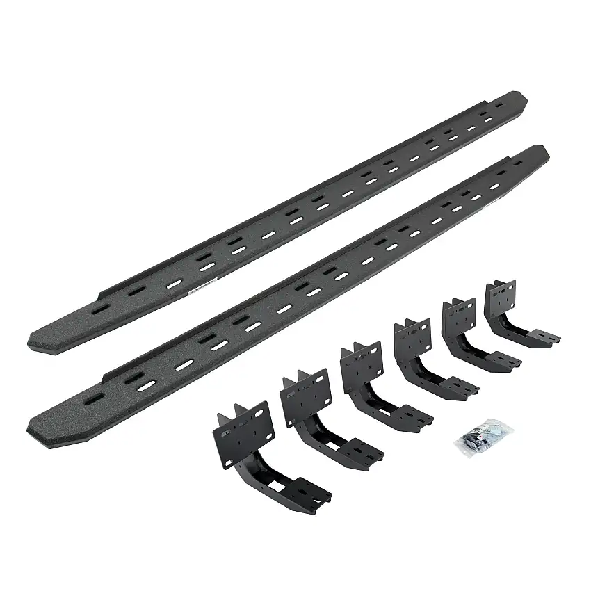 Go Rhino 69630687ST RB30 Slim Line Running Boards with Mounting Bracket Kit