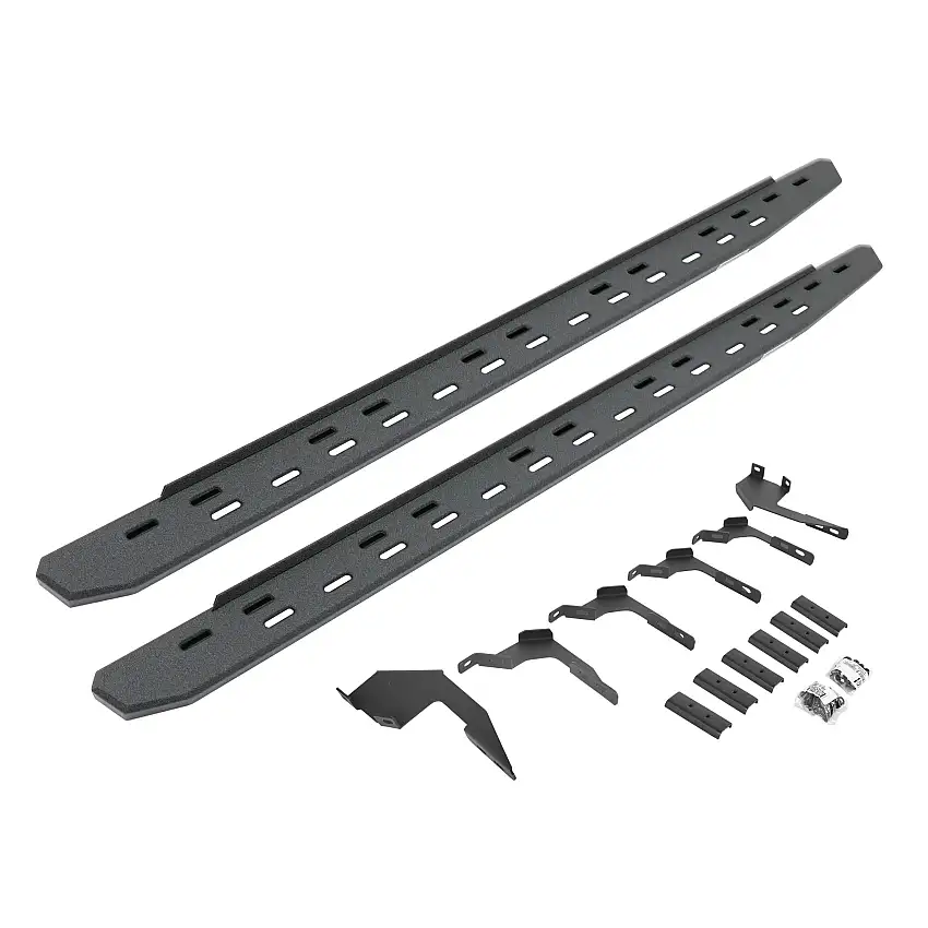 Go Rhino 69636880ST RB30 Slim Line Running Boards with Mounting Bracket Kit
