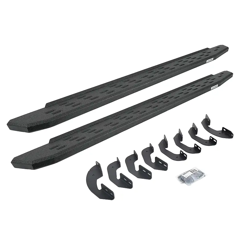 Go Rhino 69641580T RB30 Running Boards with Mounting Bracket Kit - Double Cab