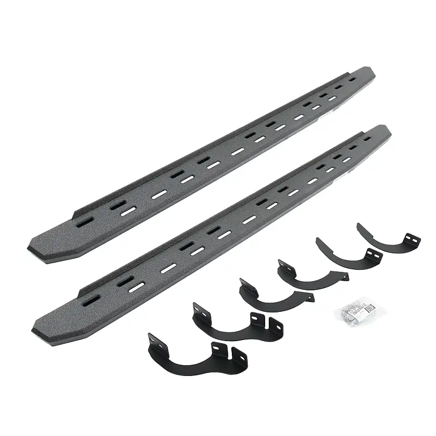 Go Rhino 69642568ST RB30 Slim Line Running Boards with Mounting Bracket Kit
