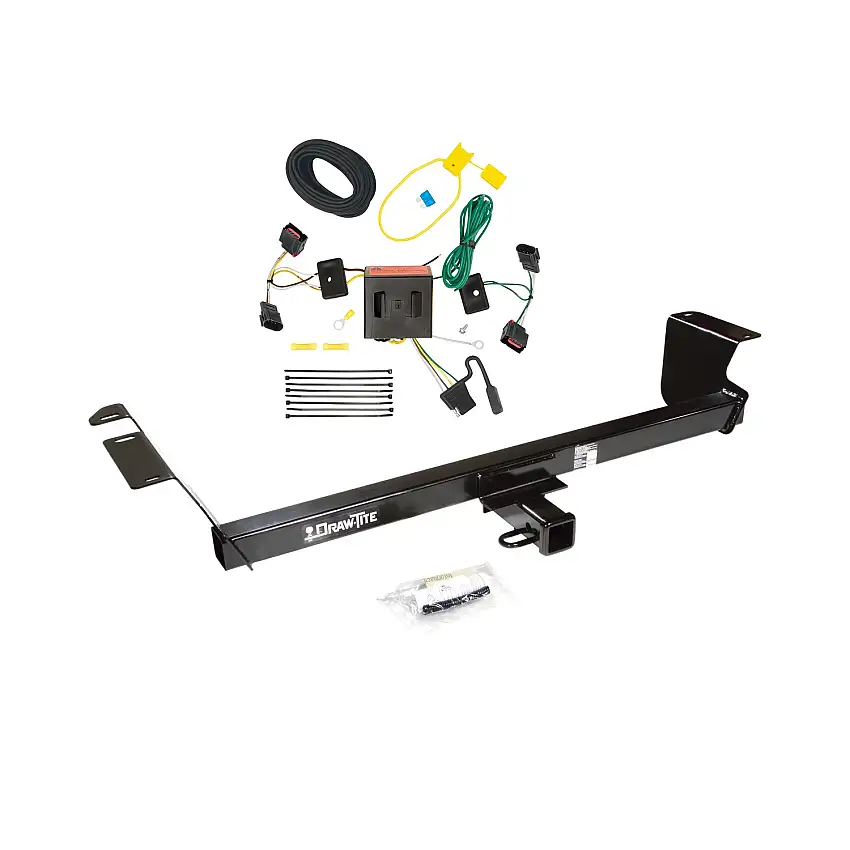 2008-2010 Chrysler Town & Country Draw-tite Class 3 Trailer Hitch, 2 Inch Square Receiver Bundle w/ Plug-n-Play T-One Wiring Harness