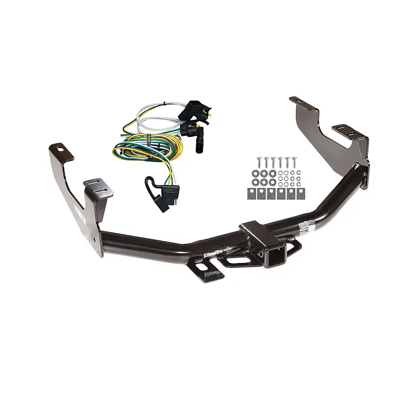 2004-2004 Ford F-150 Heritage Flareside Draw-tite Class 4 Trailer Hitch, 2 Inch Square Receiver Bundle w/ Plug-n-Play T-One Wiring Harness