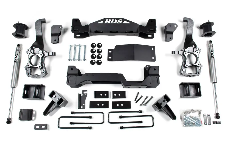 2015-2020 Ford F150 4WD BDS 4 inch Suspension Lift Kit with Fox 2.0 Rear Shocks | 1533FS