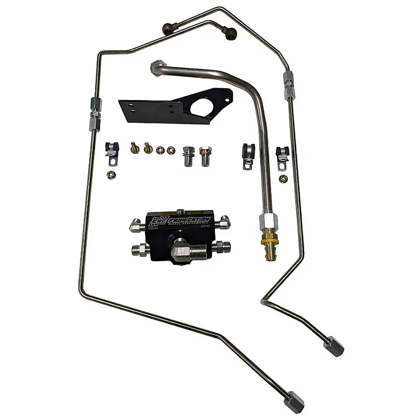CNC Fabrication 4-Line Feed Fuel Line Kit 03-07 Ford 6.0L Powerstroke