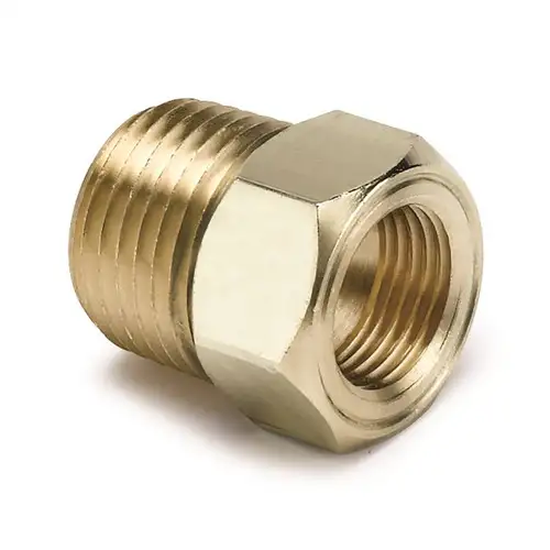 AutoMeter FITTING, ADAPTER, 1/2" NPT MALE, BRASS, FOR MECH.TEMP. GAUGE 2264