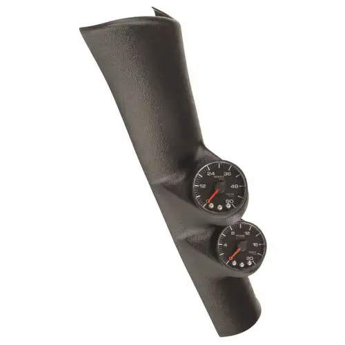 AutoMeter DIESEL GAUGE KIT, A-PILLAR, RAM 98-02, BOOST/EGT, 60PSI/2000°F, BLK, SPEK-PRO P72000