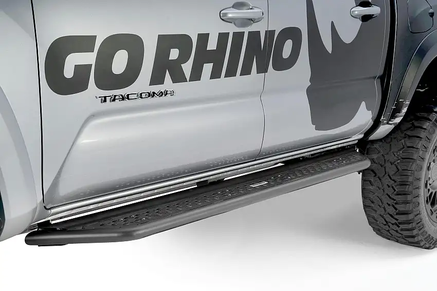 Go Rhino D64432T Dominator Xtreme D6 Side Steps with Rocker Panel Mounting Kit