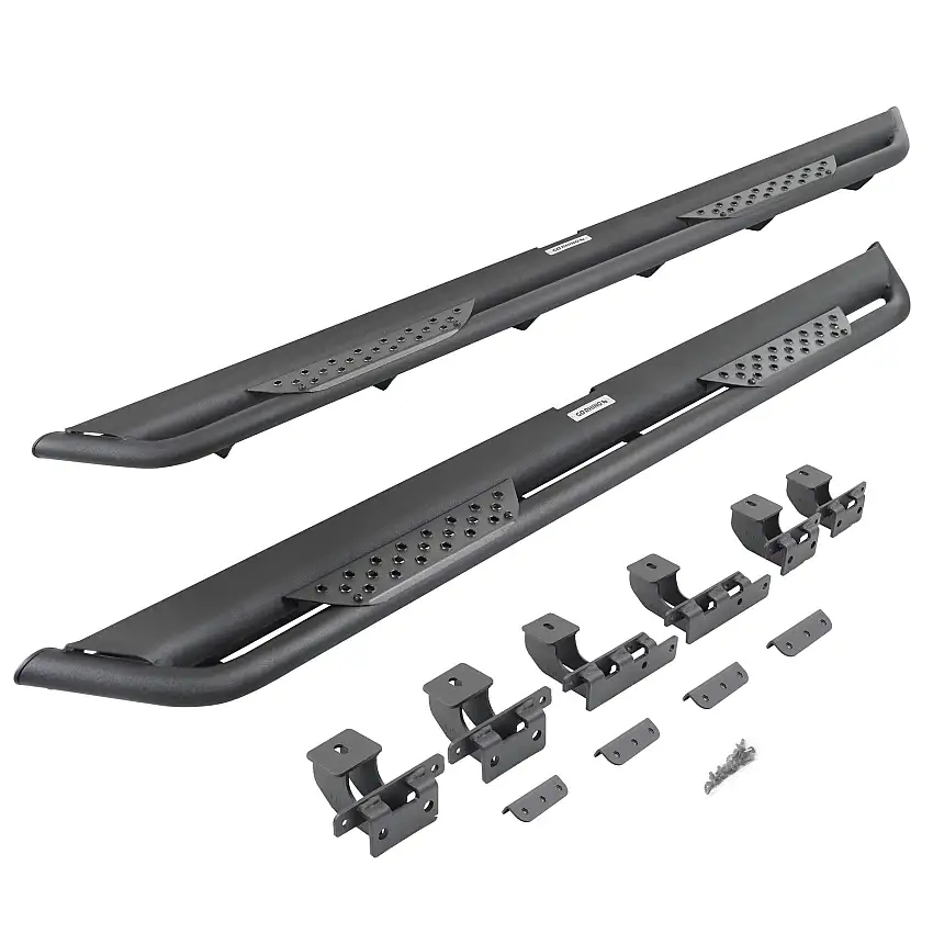Go Rhino DT4506T Dominator Xtreme DT Side Steps with Rocker Panel Mounting Bracket Kit