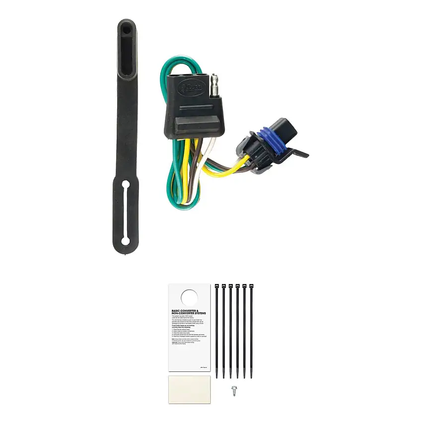CURT Custom 4-Flat, Select Cadillac SRX, OEM Tow Package Required Trailer Connector Kit
