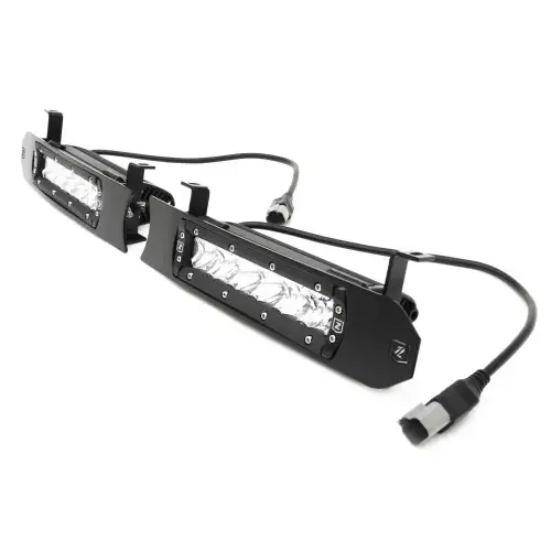 ZROADZ 2017-2019 Ford Super Duty Lariat, King Ranch OEM Grille LED Kit with (2) 6 Inch LED Straight Single Row Slim Light Bars