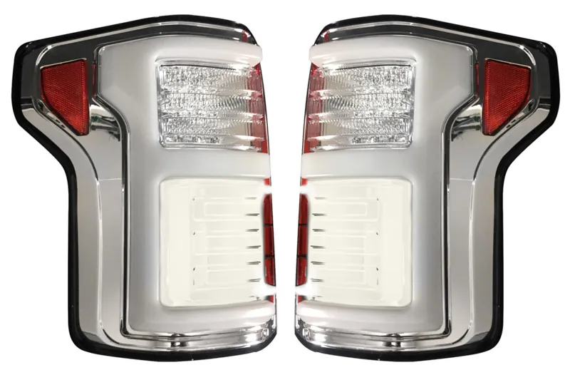 2015-2017 Ford F150 & Ford Raptor Recon OLED Taillights with BLIS (Clear Lens) | 264268LEDCL