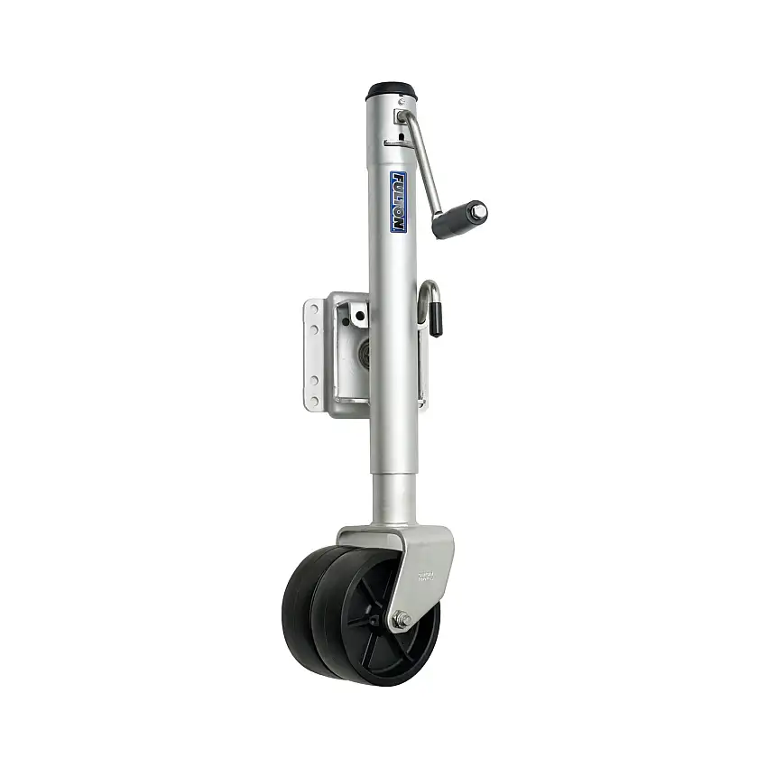 Fulton Marine Trailer Jack, 1,500 lbs. Lift Capacity, Side Wind, Bolt-On Side Mount, 12 in. Travel FLXPD15L0301