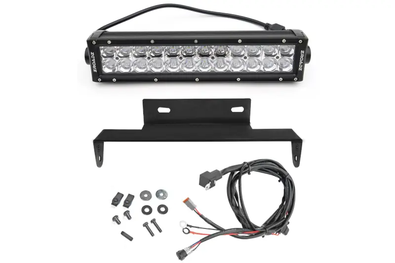 2017-2019 Ford F250 & F350 ZROADZ Front Bumper LED Light Mount Kit with 12 inch LED Light Bar | Z325471-KIT