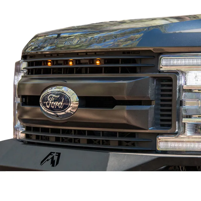 2017-2019 Ford F250 & F350 Non-Platinum Custom Auto Works Ford Raptor Style Grille Light Kit 2017-2018-SDPP