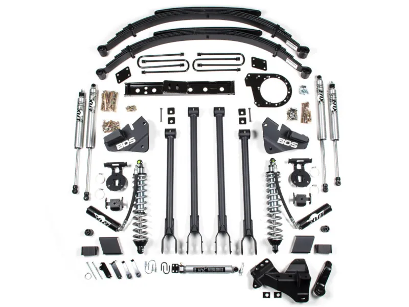 2017-2019 Ford F250 & F350 4WD BDS 6 inch 4-Link Coilover Suspension Lift Kit | 1527F