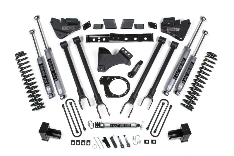 2017-2019 2-Leaf Ford F250 & F350 4WD BDS 6 inch 4-Link Suspension Lift Kit (NX2 Shocks) | 1527H