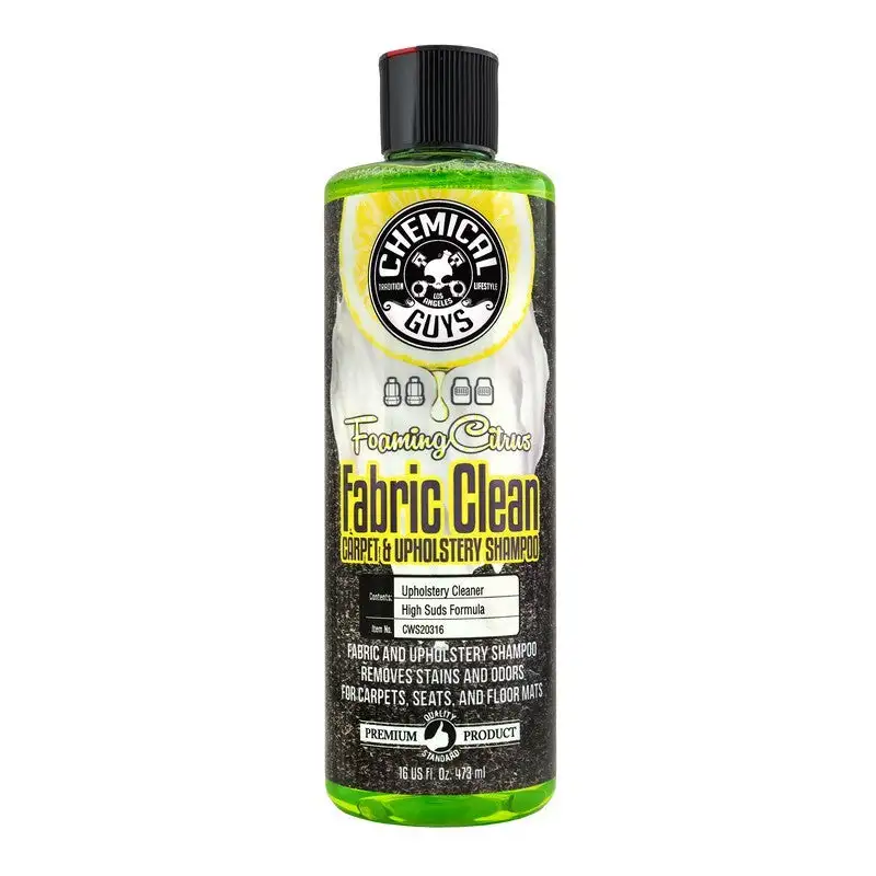 Chemical Guys Foaming Fabric Clean Carpet/Upholstery Shampoo & Odor Eliminator - 16oz - case of 6