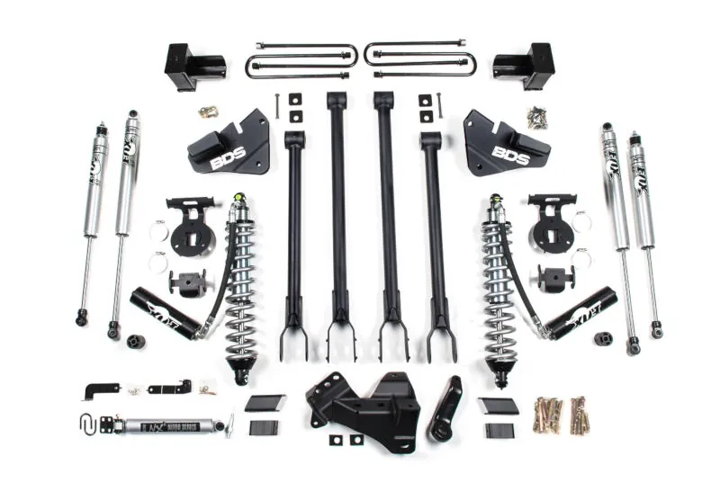 2017-2019 Ford F250 & F350 4WD BDS 4 inch 4-Link Coilover Suspension Lift Kit (FOX 2.5) | 1537F