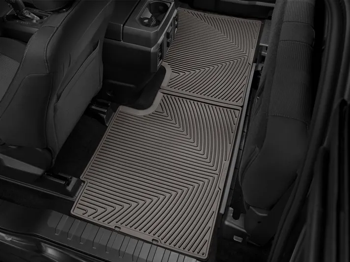 2017-2026 Ford F250 & F350 WeatherTech All-Weather Rear Floor Mats Cocoa (SuperCab) | W358CO