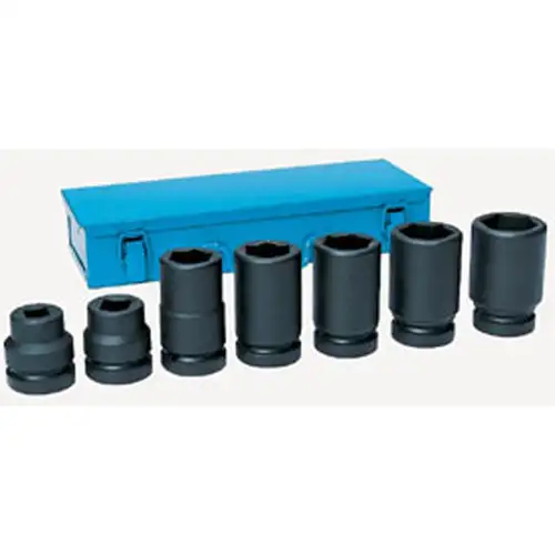 1 Dr 8 Pc Metric Drive Wheel Impact Socket Set