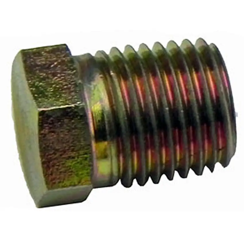 1/4" NPT Male Plug Plated Steel
