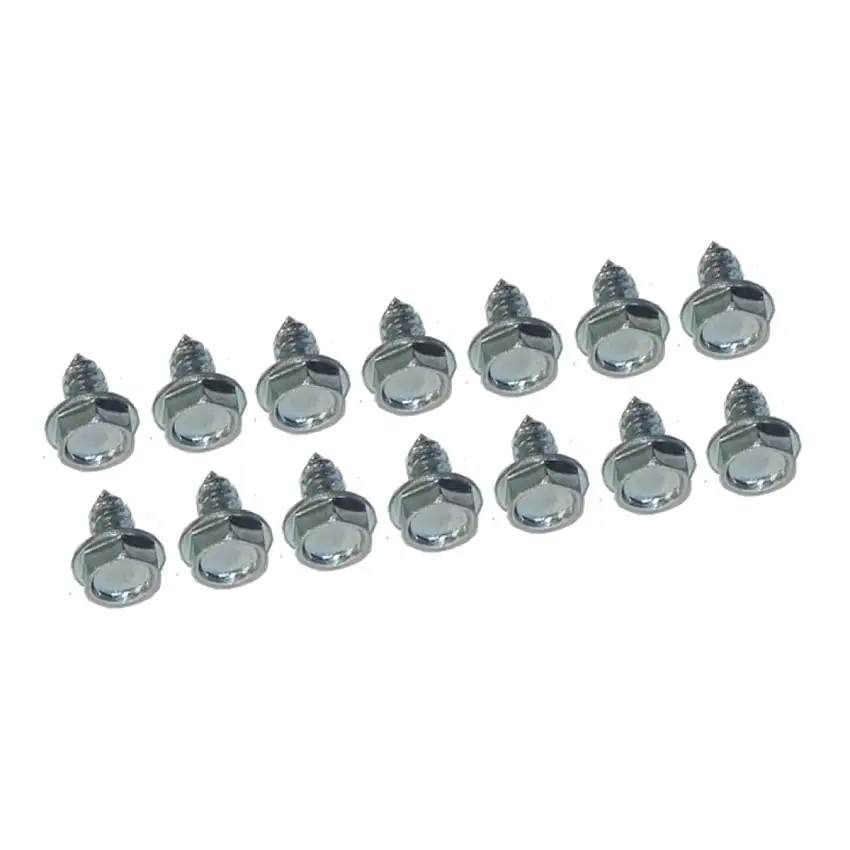 1964-66 GM Interior & Trunk Floor Drain Plug Screws 14pc