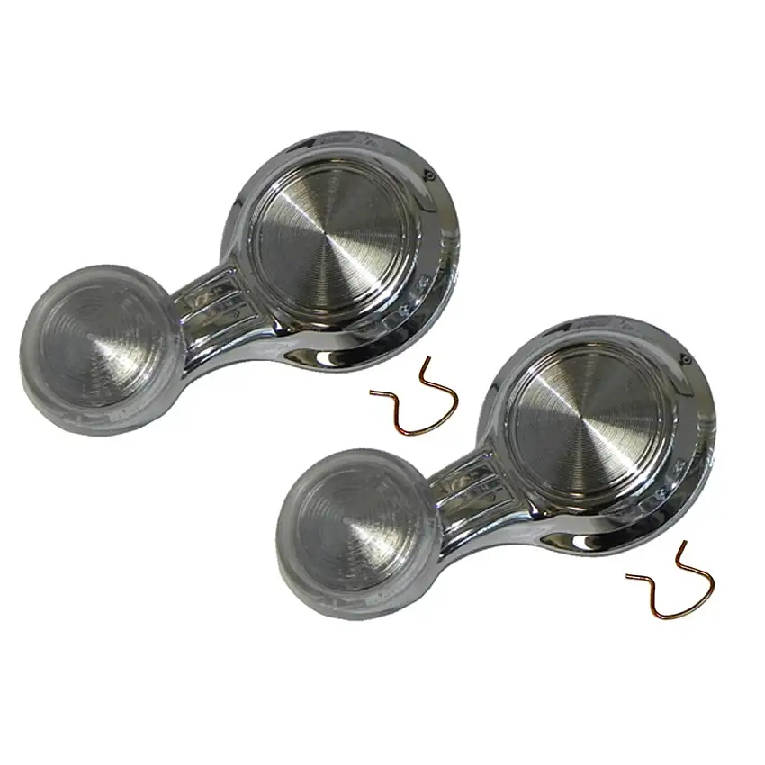 1968-72 GM A F & X- Body Vent Window Handle With Clear Knob 2pc