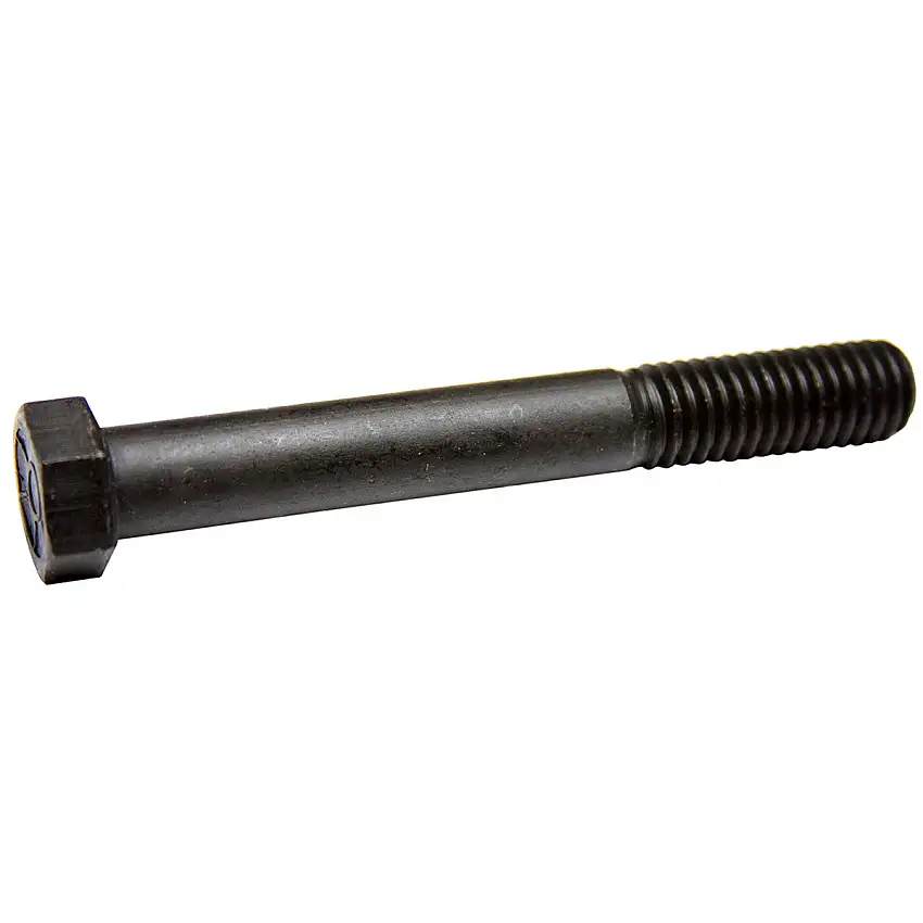 7/16" - 14 x 3 1/2" Hex Bolt, 11/16" Head. Pontiac Shifter Bolt. Finish: Black Phosphate & Oil.