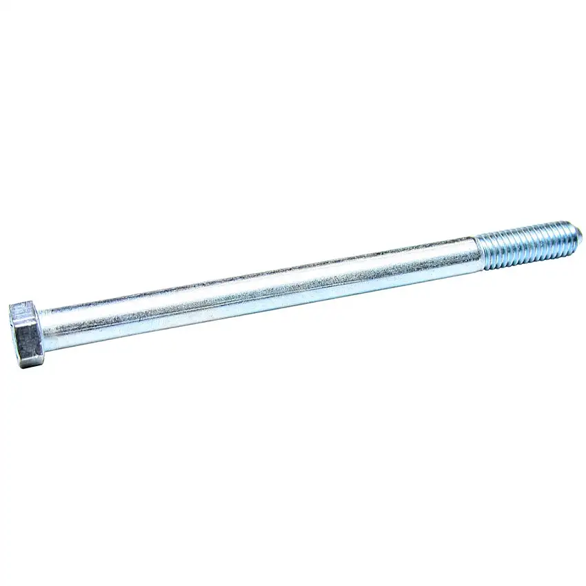 7/16" - 14 x 6 1/2" Hex Bolt, 5/8" Head. Pontiac 455 V8 Motor Mount Bolt. Finish: Silver/ Zinc.