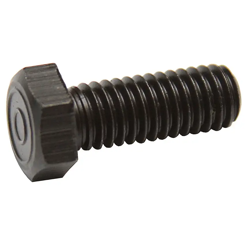 3/8" - 16 x 1" x Full Thread, Grade 8 Hex Bolt, 9/16" Head. Pontiac Exhaust Manifold Bolt. Finish: Black Phosphate & Oil.
