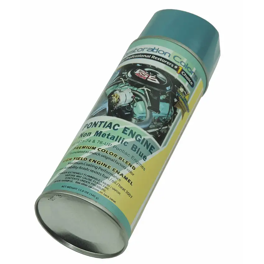 1971-74 Pontiac V8 & HO & 77-81 V8 (Not For 73-74 SD) Blue Engine Paint 1pc
