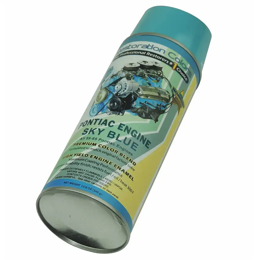 1959-65 Pontiac all V8 Engine Sky Blue Paint 1pc