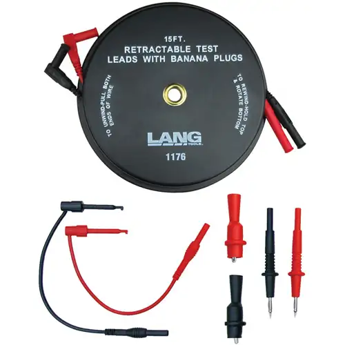 7 Pc Retractable Test Leads Set