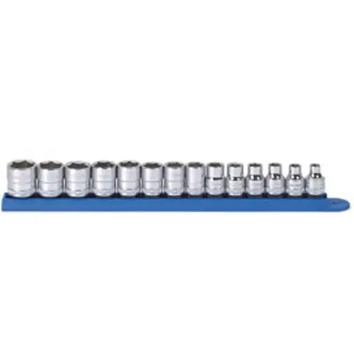Socket Set, 3/8 Drive, 14 Pc, Metric