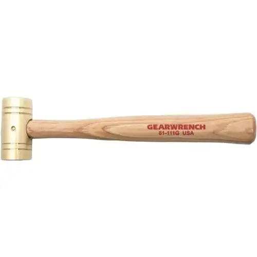 Brass Hammer with Hickory Handle
