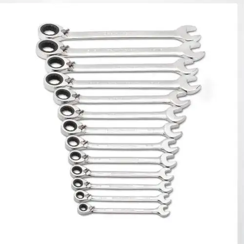 Reversible Offset 13 Pc 12 Pt SAE Wrench Set